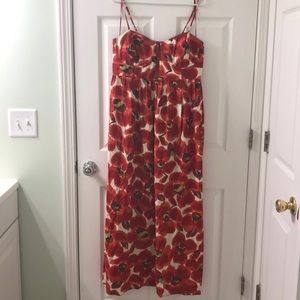 Floral Orange Maxi Dress